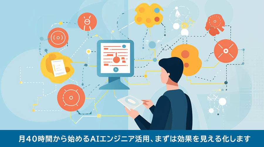 月40時間から始めるAIエンジニア活用、まずは効果を見える化します